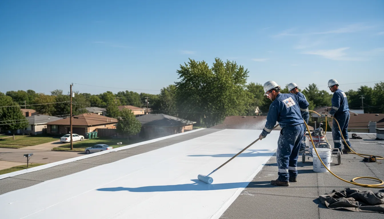 Commercial roof coating in Preston, OK near me
